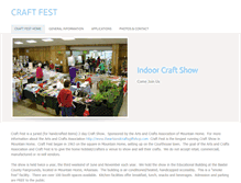 Tablet Screenshot of mhcraftfest.com